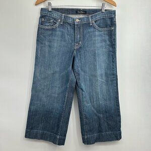 David Kahn Jeanswear Embroidered Cropped Capri Jeans Size 12